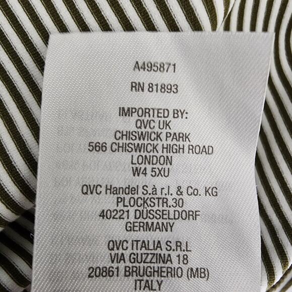 Denim & Co. BRRR Jersey Cool To Touch Boat Neck Elbow Sleeve Top Olive Green 2X - Picture 9 of 9